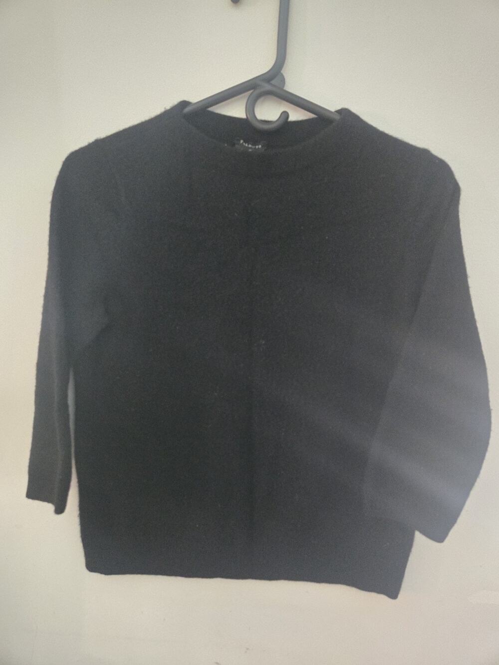 Talbots Womens Sweater Size L Pure Cashmere Black